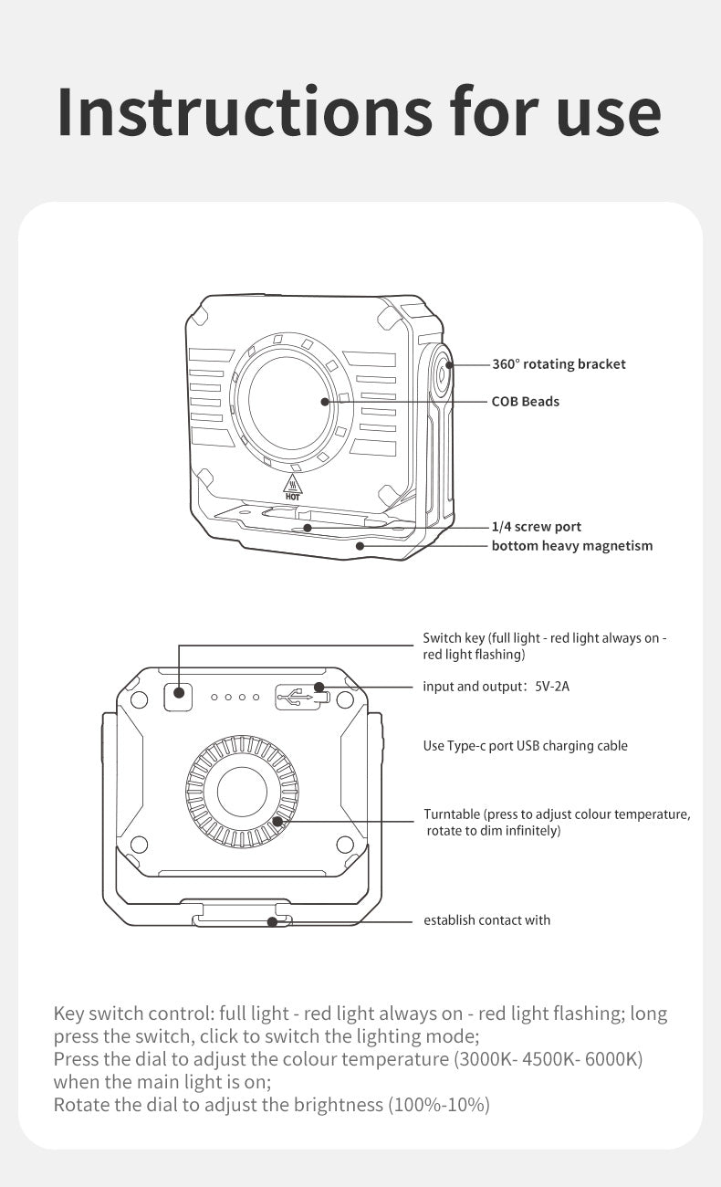 Outdoor Floodlight Working Light