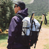 3 - Node Carbon Fiber Telescopic Trekking Poles - Naturexplore - Naturehike - NH20DS003 -