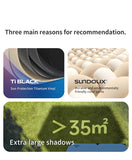 Cloud Skies Tarp (Aluminum Pole) – 150D Oxford Titanium Black Adhesive | Multiple Sizes