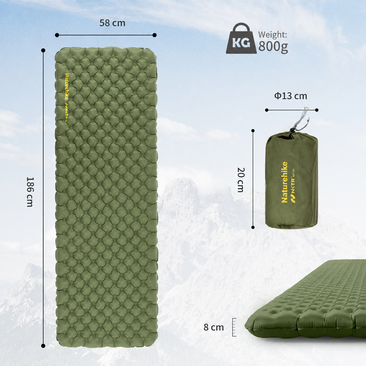 TuYu R4.6 Ultralight Inflatable Pad