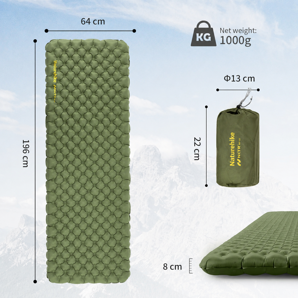 TuYu R4.6 Ultralight Inflatable Pad