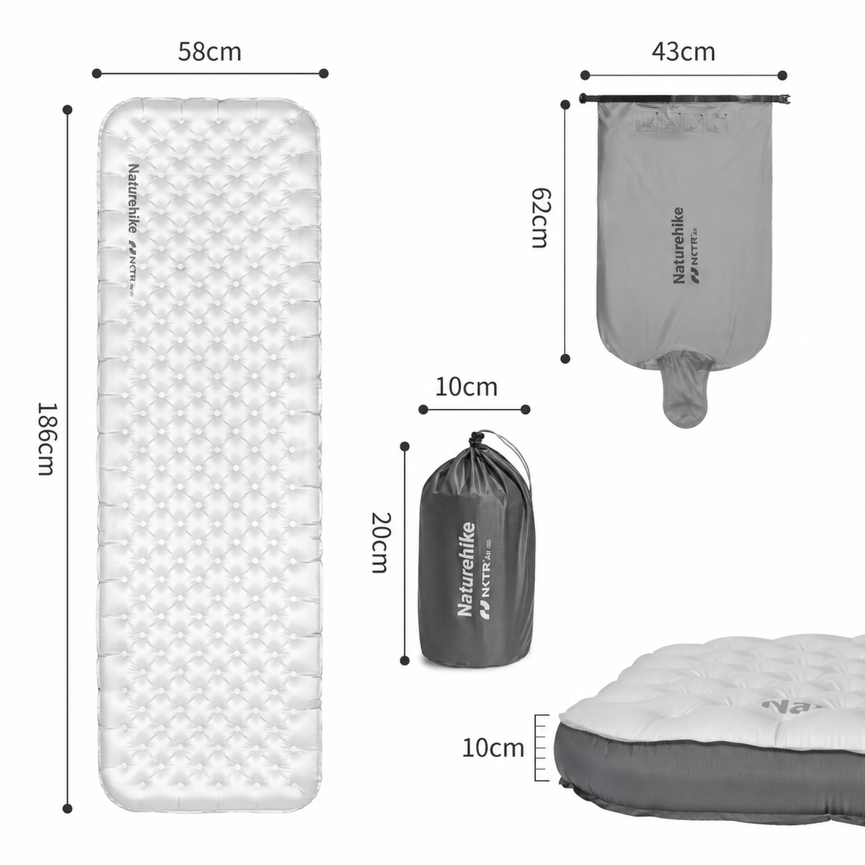 TuYe R6.5 Ultralight Inflatable Pad