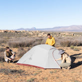 Cloud Up Pro 3 Person Ultralight Backpacking Tent - Naturexplore - Naturehike - CNK2350WS020 - Light grey 20D + Mat