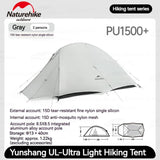 Cloud Up UL Ultralight 2 Persons Tent - Naturexplore - Naturehike - CNK2450WS017 -