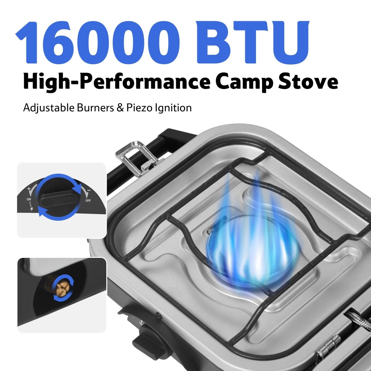 Double Burner Folding Gas Stove - Pre Order ETA 20/1/2026 - Naturexplore - Naturehike - NH22RJ003 -