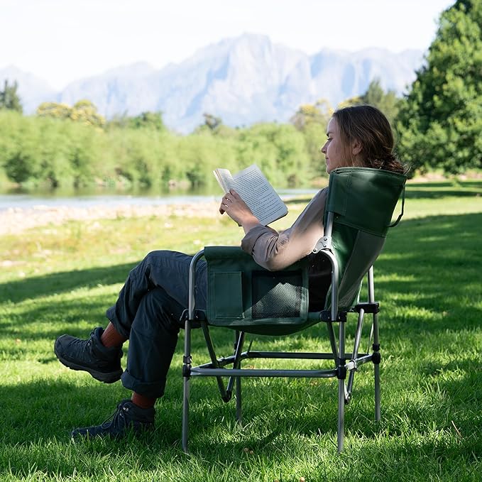 Folding Camping Director Chair with Side Table and Storage - Naturexplore - Naturehike - -