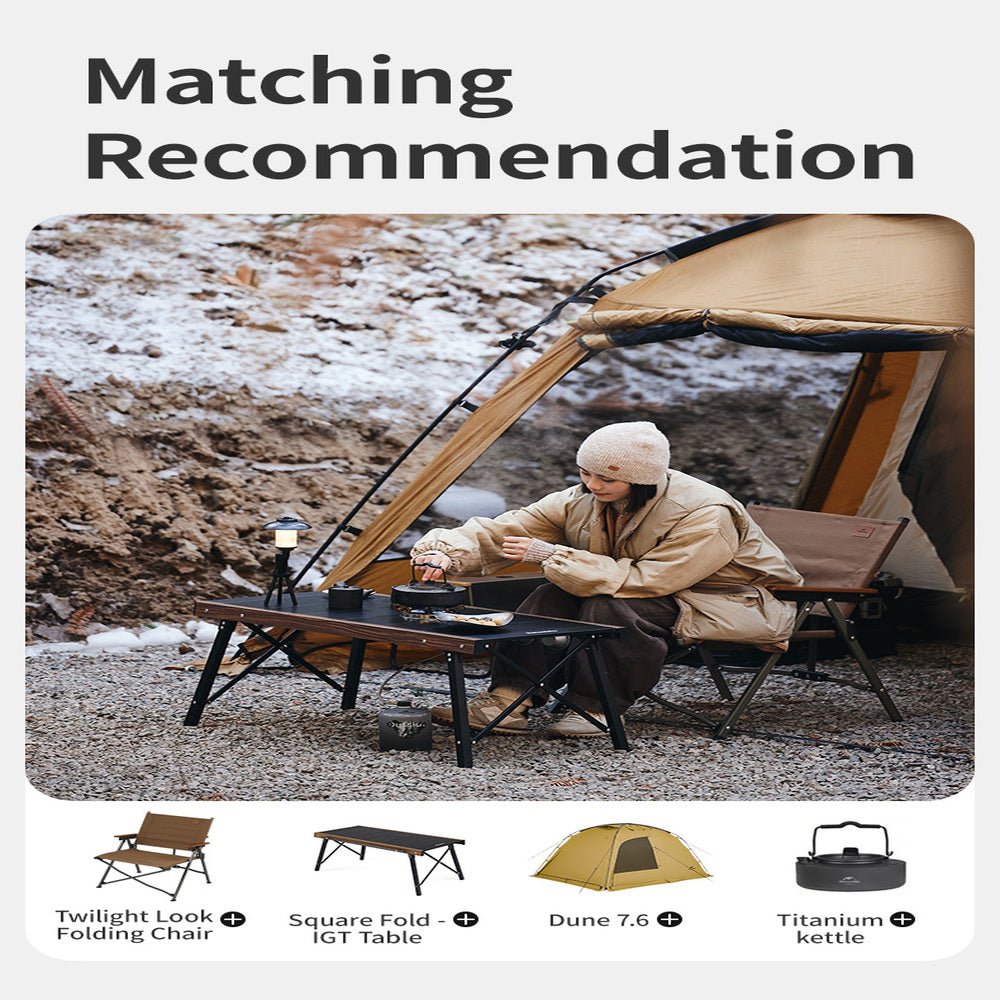 L04 quick-opening folding chair - Naturexplore - Naturehike - CNK2300JJ018 - Black