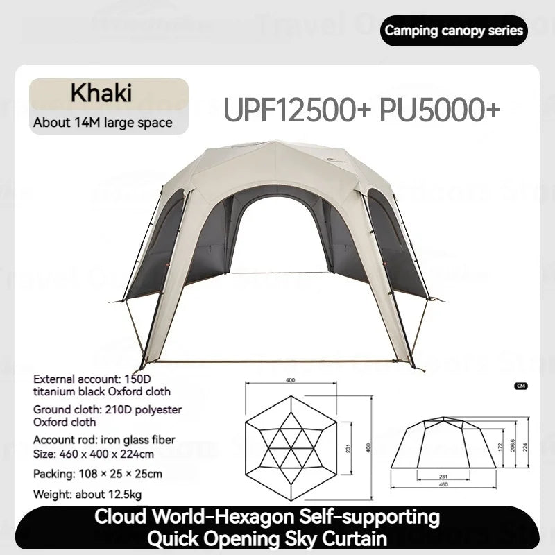 Naturehike Hexagonal Awning Tent Quick Opening Canopy - Naturexplore - Naturehike - - Canopy