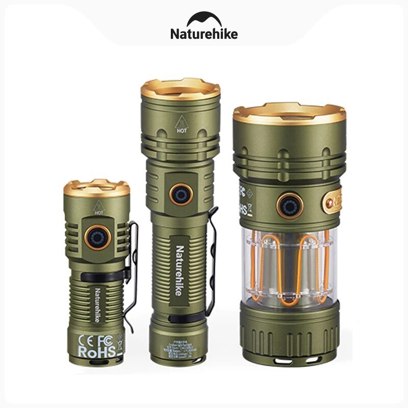 Naturehike outdoor glare flashlight - Naturexplore - Naturexplore - CNK2300011 - Green-L