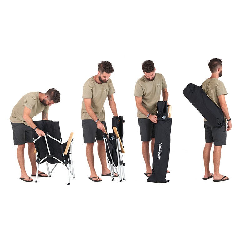 Nightfall Aluminum Alloy Folding Lying Chair - Naturexplore - Naturehike - NH17T003-Y-B - Black