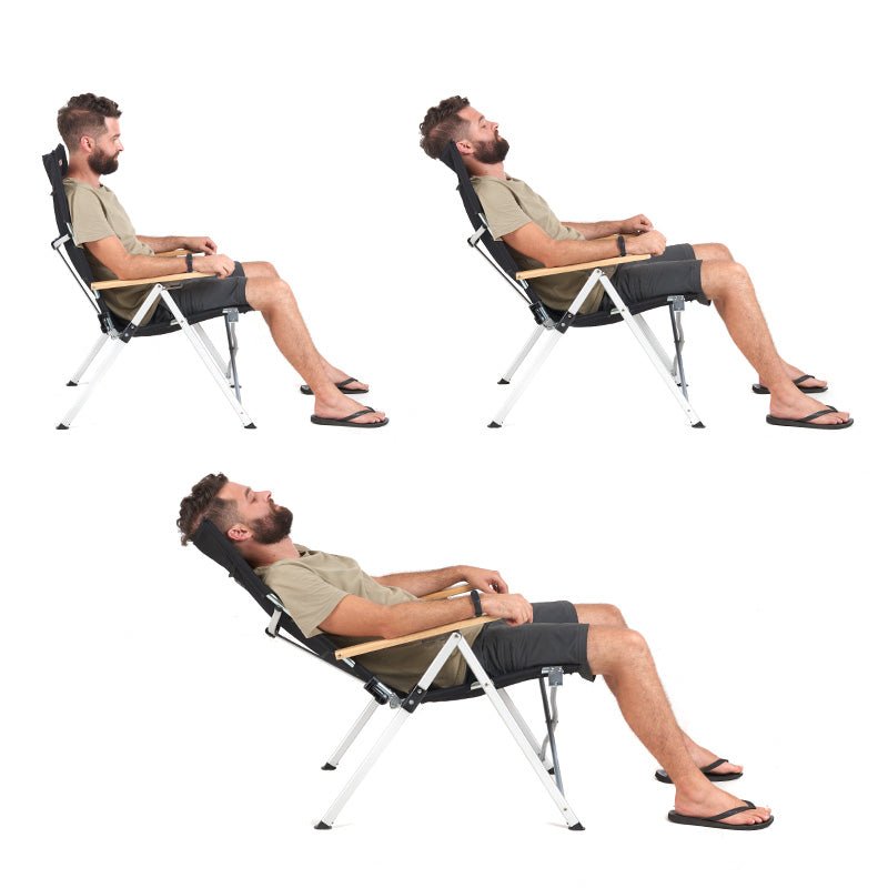 Nightfall Aluminum Alloy Folding Lying Chair - Naturexplore - Naturehike - NH17T003-Y-B - Black