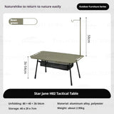 Simple Star H02 Tactical Table - Naturexplore - Naturehike - CNK2450JJ025 - Green - Three Fold Version