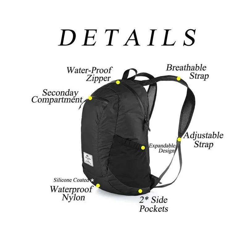 Ultralight folding Backpack - Naturexplore - Naturehike - NH17A012 - B -