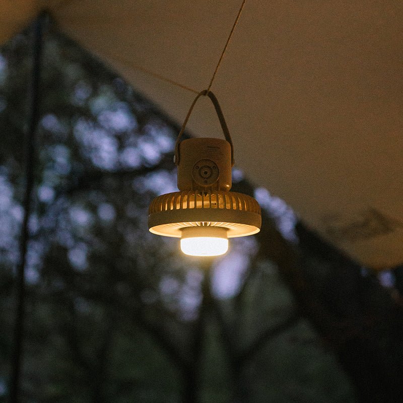 Camping fan with magnetic lamp - Naturexplore - Naturehike - NH22ZM001 - Khaki