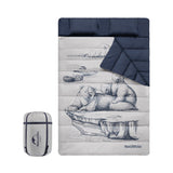 Double sleeping bag pattern with pillow - Naturexplore - Naturehike - NH21MSD06 - Polar bear