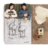 Double sleeping bag pattern with pillow - Naturexplore - Naturehike - NH21MSD06 - Tibetan antelope