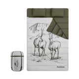 Double sleeping bag pattern with pillow - Naturexplore - Naturehike - NH21MSD06 - Tibetan antelope