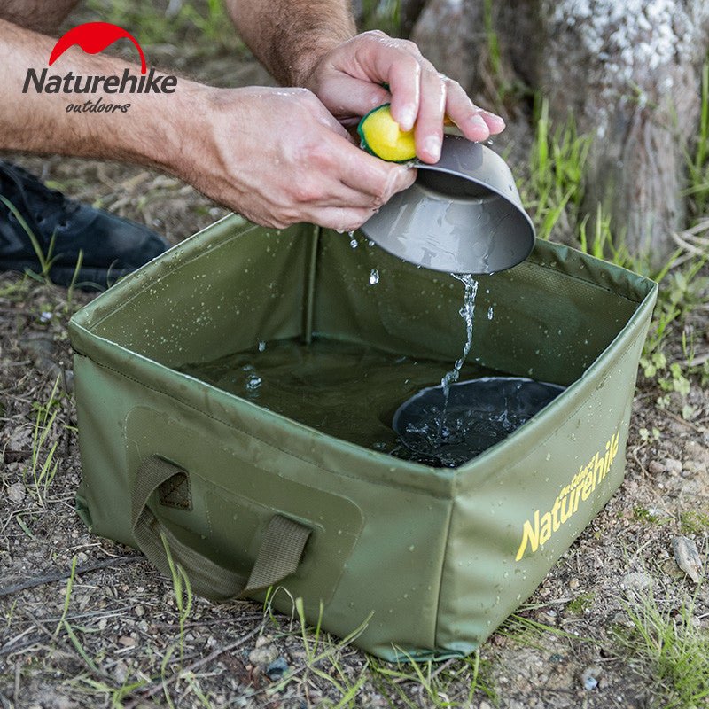 Foldable square bucket - Naturexplore - Naturehike - NH19SJ007 - Brown