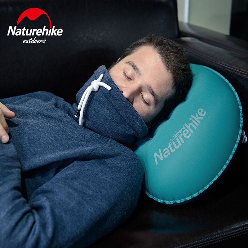 Lightweight TPU aeros inflatable pillow with new nozzle - Naturexplore - Naturehike - NH17T013-Z - Blue