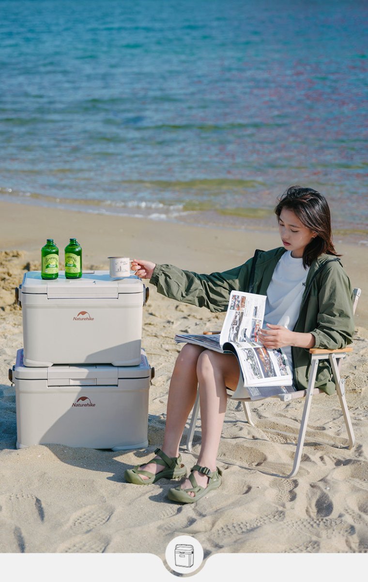 (LingDu 36H) Outdoor antibacterial cooler box - Naturexplore - Naturehike - CNK2300BS012 - Beige-22L