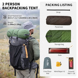 Naturehike Opalus Tunnel 2-3 People Camping Tent - Naturexplore - Naturehike - NH20ZP001-2 - For 2 Man