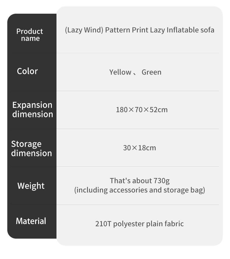 Printing inflatable sofa - Naturexplore - Naturehike - CNH22DZ022 - Beige