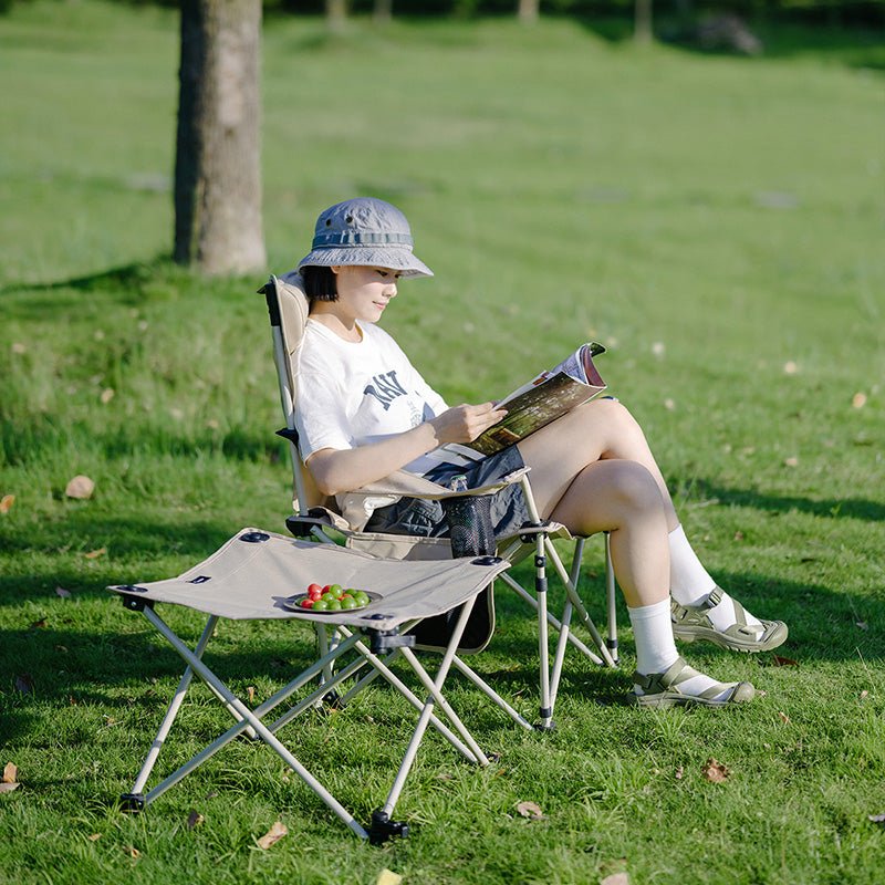 Recliner chair with table - Naturexplore - Naturehike - CNK2300JJ012 - Khaki