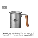 Stainless Steel Cup - 350ml - Naturexplore - Naturehike - NH21SJ001 -