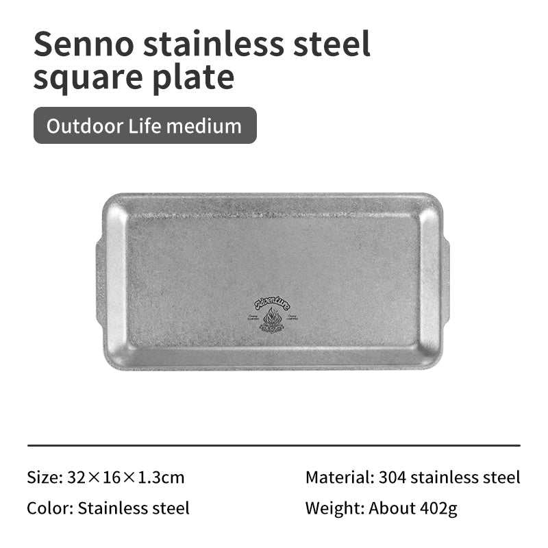 Stainless steel square tray - Naturexplore - Naturehike - CNH22CJ025 - Fishing