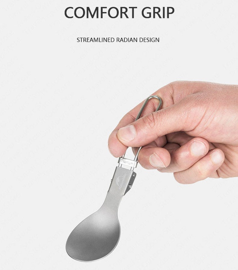 Titanium alloy outdoor travel folding tableware - Naturexplore - Naturehike - NH19C001-J - Fork