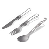 Titanium alloy outdoor travel folding tableware - Naturexplore - Naturehike - NH19C001-J - Fork