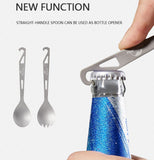 Titanium alloy outdoor travel folding tableware - Naturexplore - Naturehike - NH19C001-J - Fork