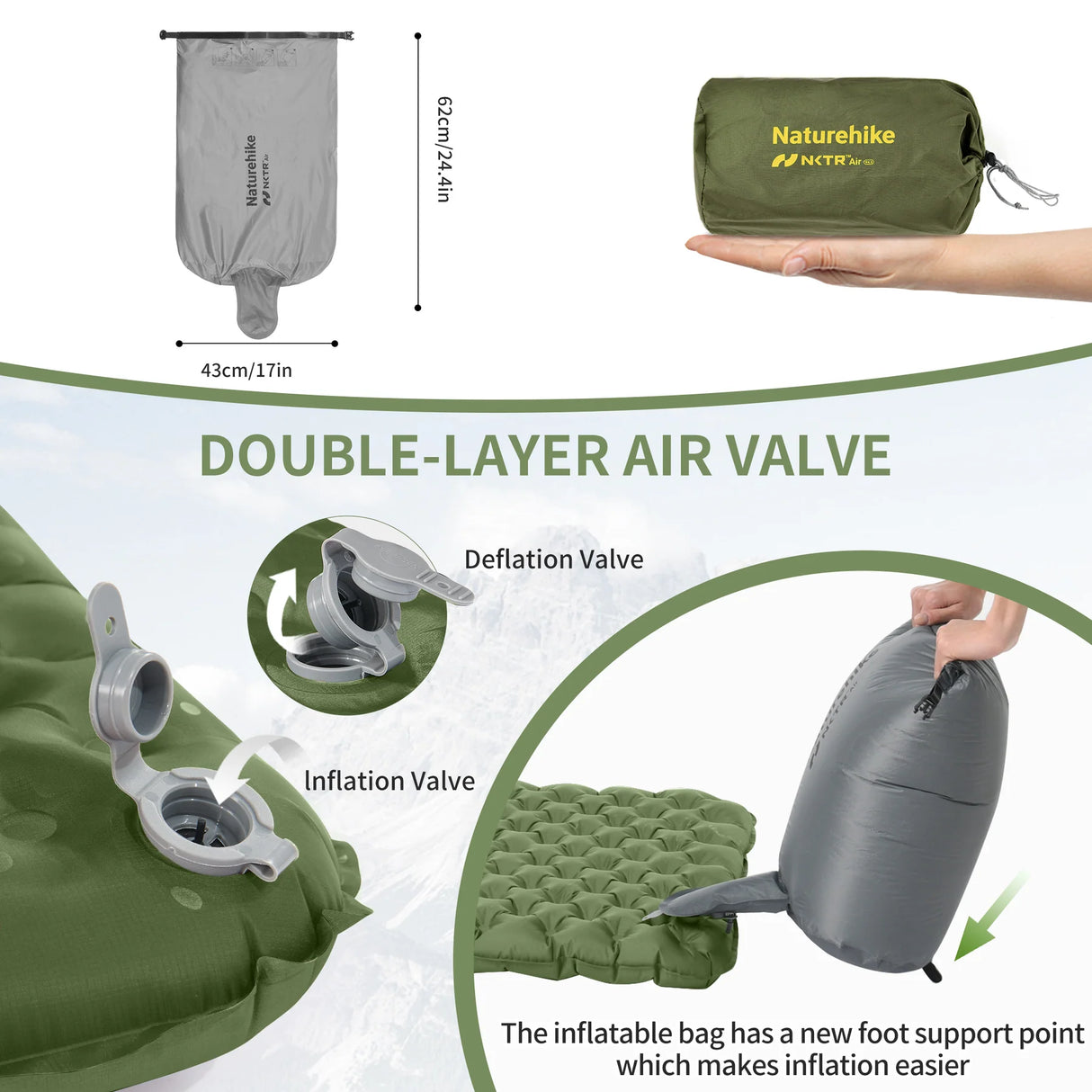TuYu R4.6 Ultralight Inflatable Pad