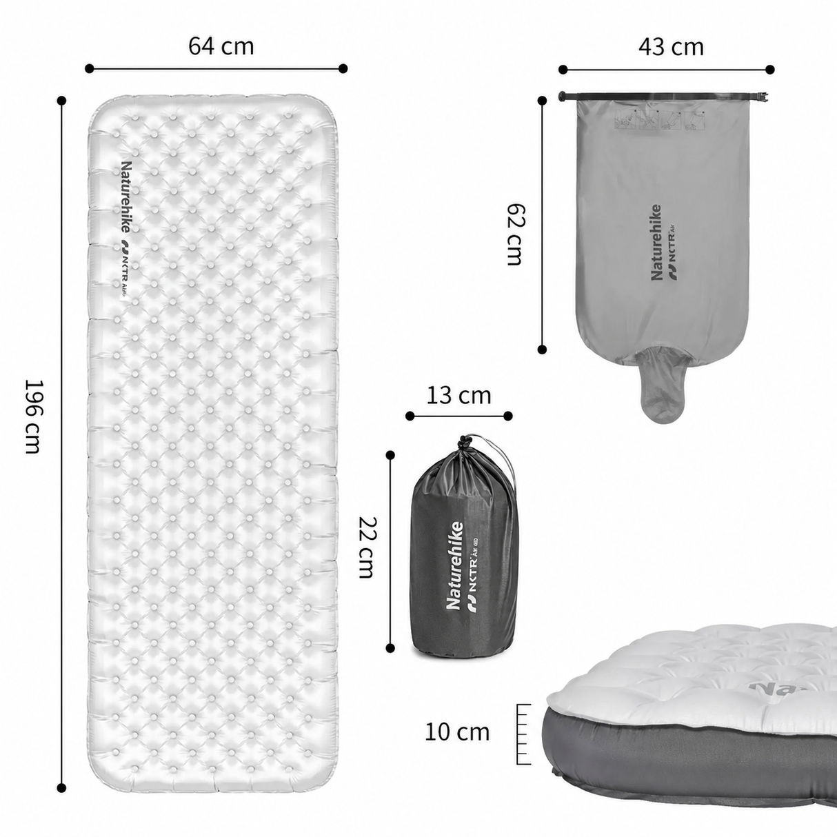 TuYe R6.5 Ultralight Inflatable Pad