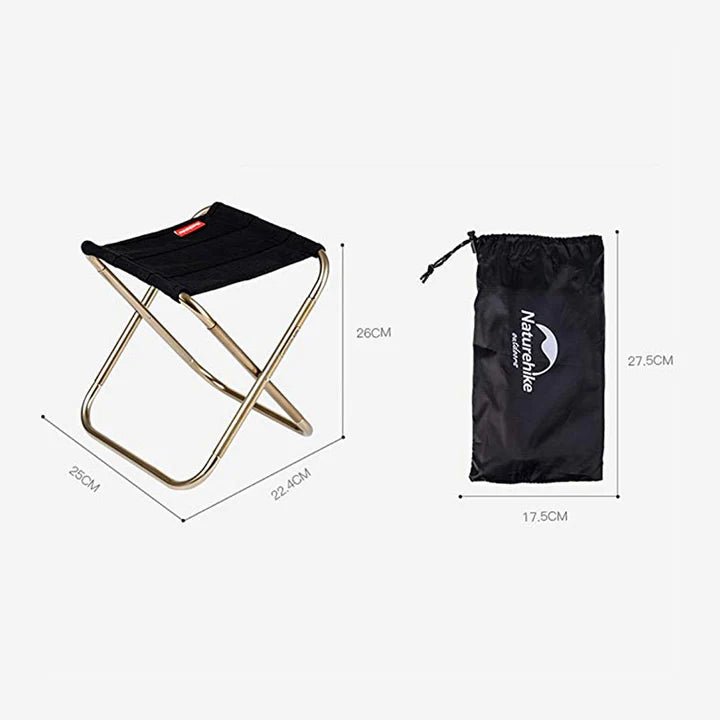 Aluminum Alloy Foldable Chiar(Easy Wild) - Naturexplore - Naturehike - NH17Z012-L - Black