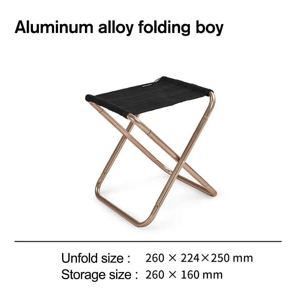 Aluminum Alloy Foldable Chiar(Easy Wild) - Naturexplore - Naturehike - NH17Z012-L - Black