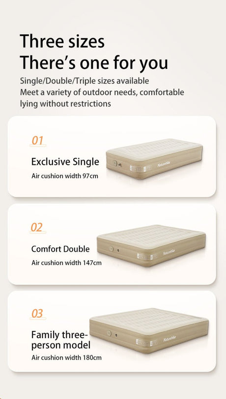 C36 inflatable mattress built - in pump - Naturexplore - Naturehike - CNH22DZ015 - Triple