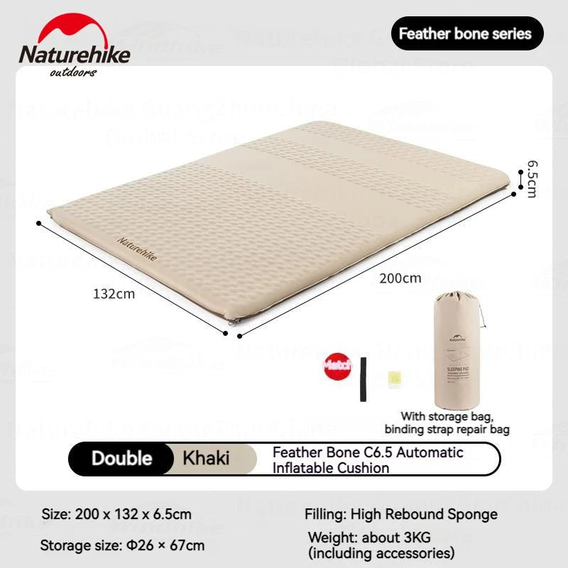 C6.5 Auto - inflatable Air Mattress Double - Naturexplore - Naturehike - CNK2300WS012 - 
