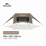 Naturehike Cloud Skies 960 Pro tarp in Dark Coffee, 960 × 550 × 260 cm