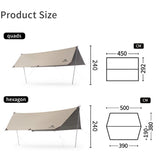 Cloud Skies Tarp (Aluminum pole) - Naturexplore - Naturehike - C2350WS010 - H - Hexagonal 500*380cm