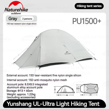 Cloud Up UL Ultralight 2 Persons Tent - Naturexplore - Naturehike - CNK2450WS017 - 