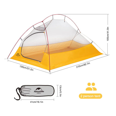 Cloud Up Ultralight 2 Person 10D - Naturexplore - Naturehike - NH19ZP017 - 