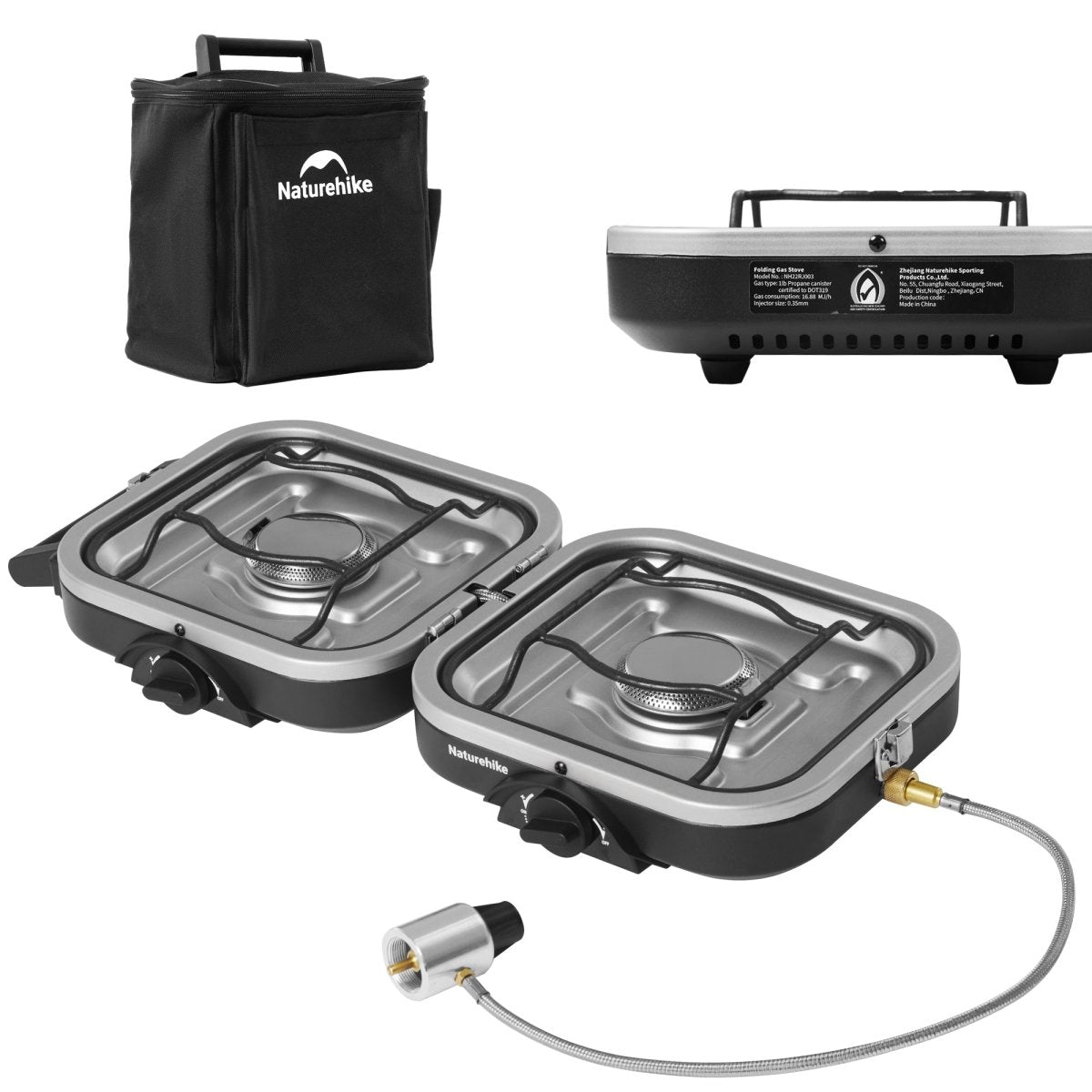 Double Burner Folding Gas Stove - Pre Order ETA 20/1/2026 - Naturexplore - Naturehike - NH22RJ003 - 