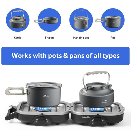 Double Burner Folding Gas Stove - Pre Order ETA 20/1/2026 - Naturexplore - Naturehike - NH22RJ003 - 