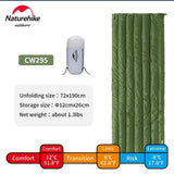 Down envelope sleeping bag (cicada) upgrade - Naturexplore - Naturehike - CNK2300SD013 - CW295 Duck Down - Green