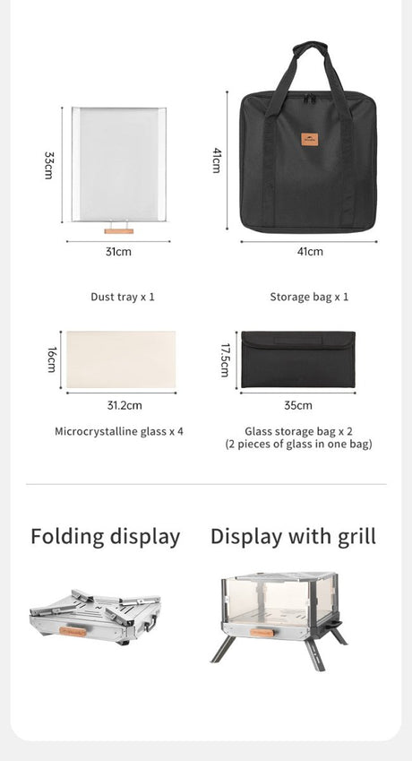 Fire viewing glass Fire Stove - Naturexplore - Naturehike - CNK2450CF028 - G - Gridiron