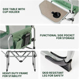 Folding Camping Director Chair with Side Table and Storage - Naturexplore - Naturehike -  - 
