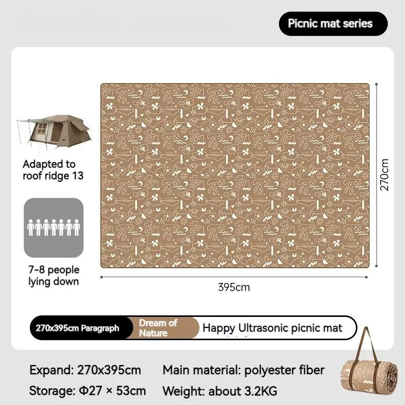 Happy Ultrasonic picnic mat & suitable for village tent - Naturexplore - Naturehike - CNK2350WS010 - For Village 13 Tent (270*395)