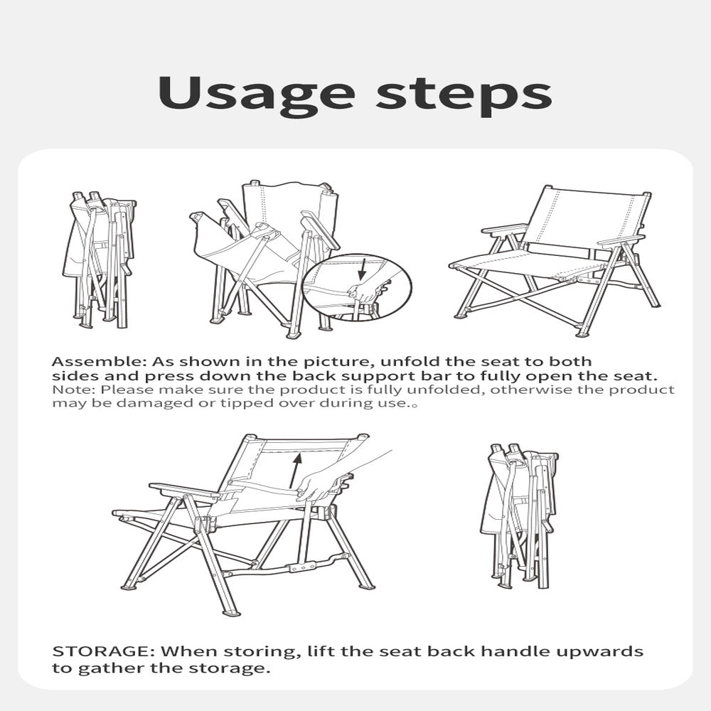 L04 quick-opening folding chair - Naturexplore - Naturehike - CNK2300JJ018 - Black