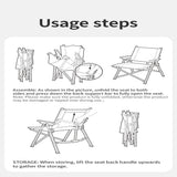 L04 quick-opening folding chair - Naturexplore - Naturehike - CNK2300JJ018 - Black